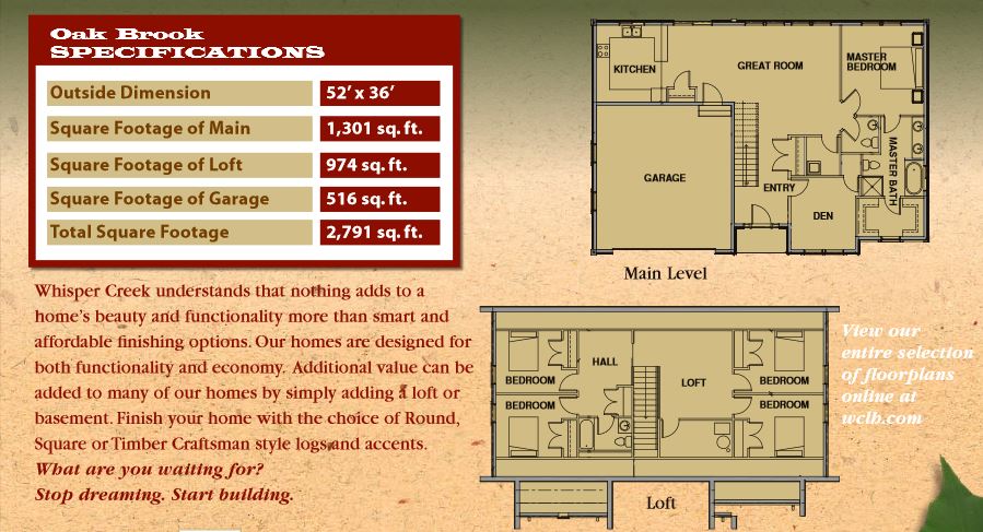 whisper creek oak brook floor plan